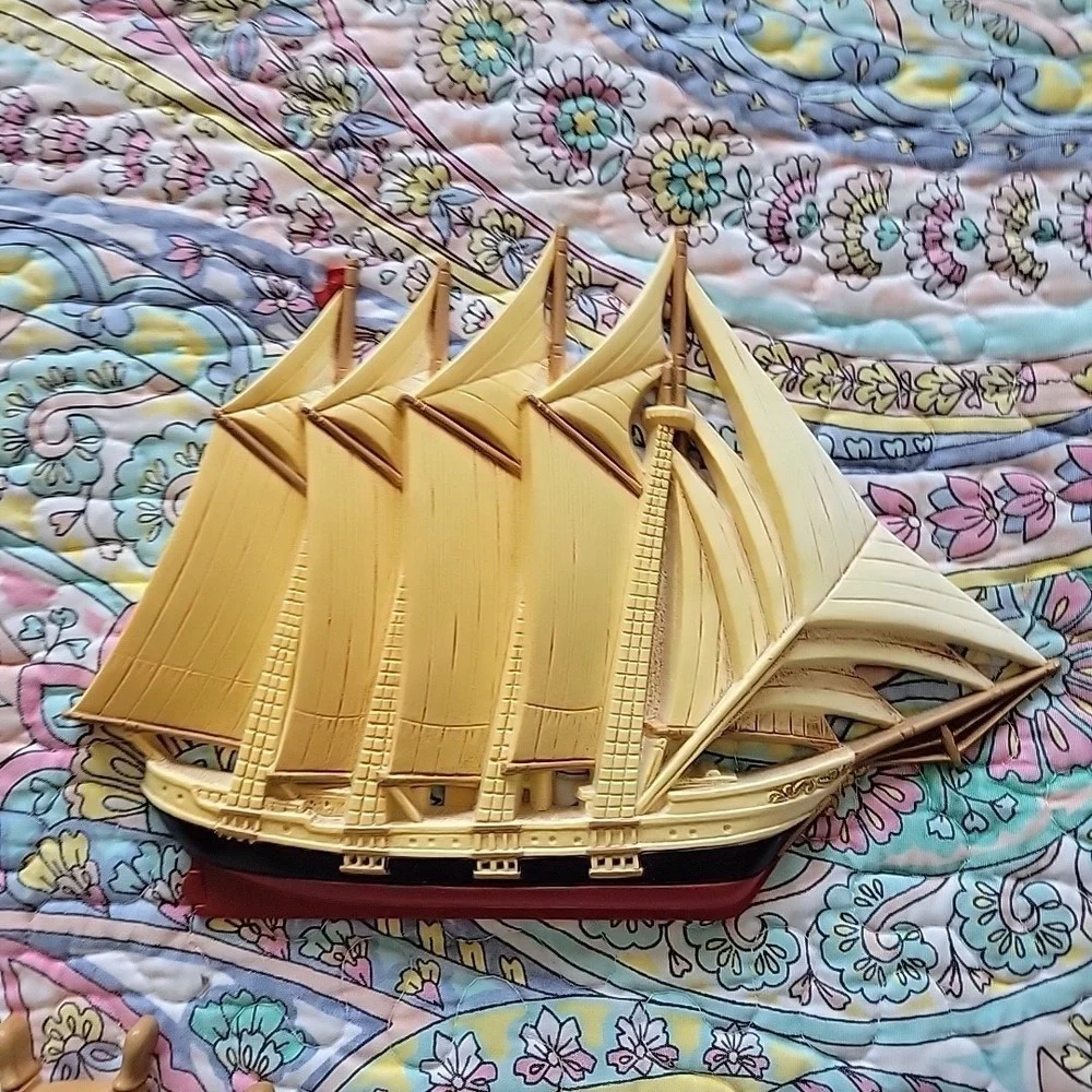 Vintage Burwood Clipper Ships Wall Hanging Set of 3 Nautical Decor